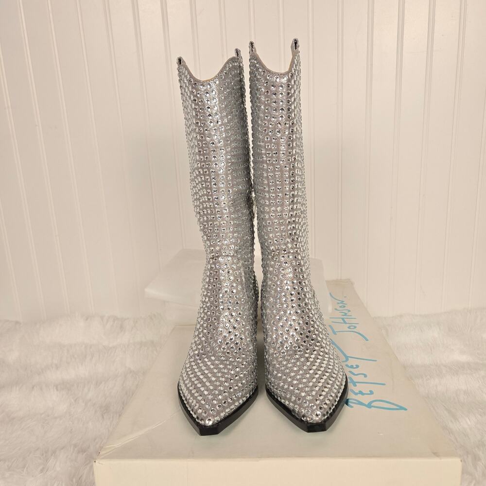 Women's Betsey Johnson Randy Western Cowboy Boots W8.5 - Picture 4 of 13